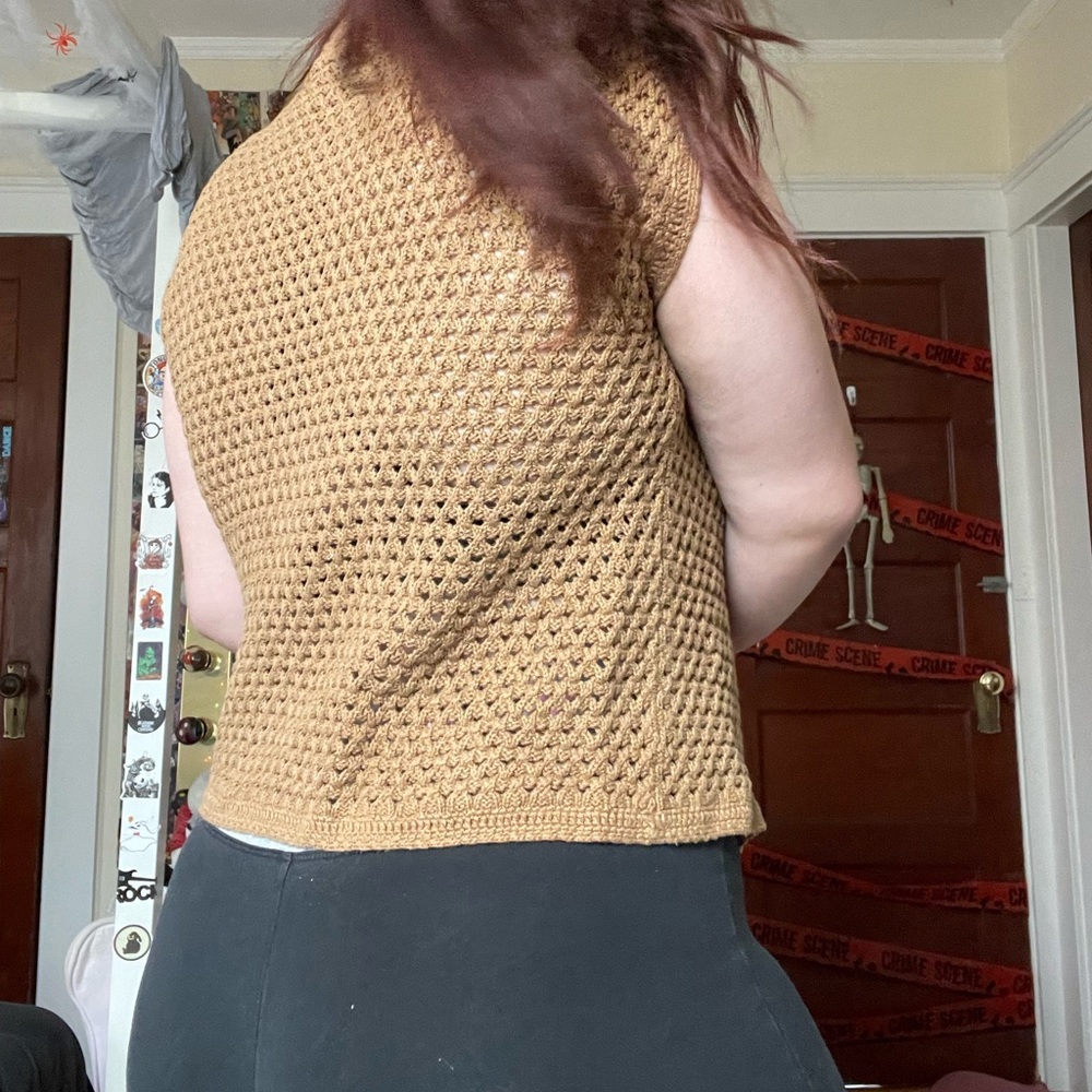 Brown knitted top